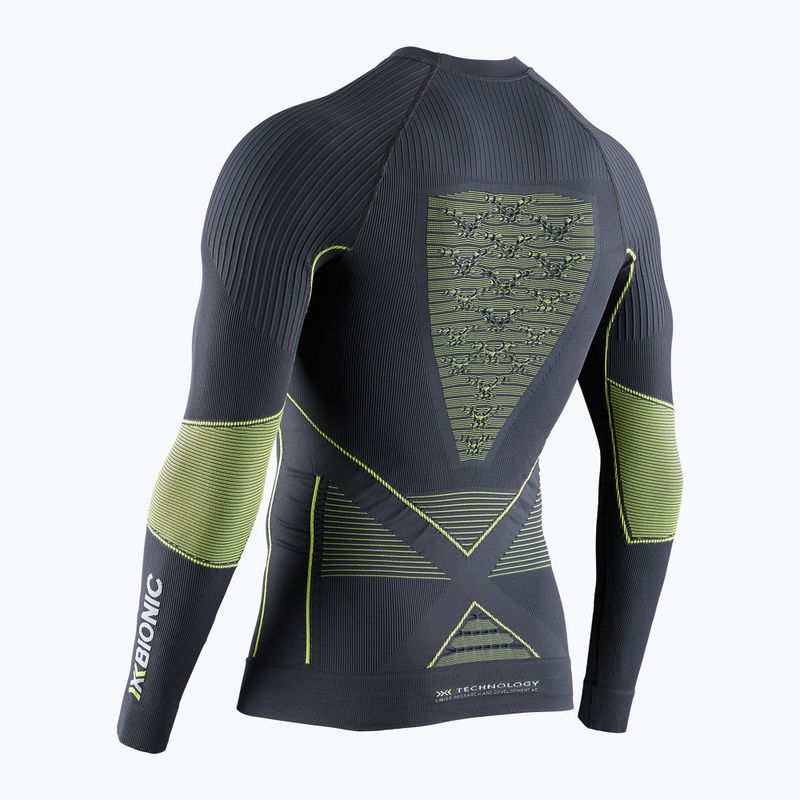 Pánska termoakčná mikina X-Bionic Energy Accumulator 4.0 charcoal/yellow 2