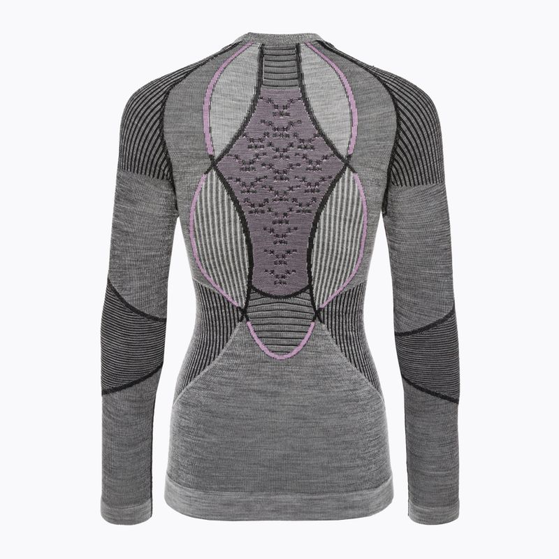 Dámske termo tričko X-Bionic Apani 4.0 Merino šedá/fialová APWT06W19W 2