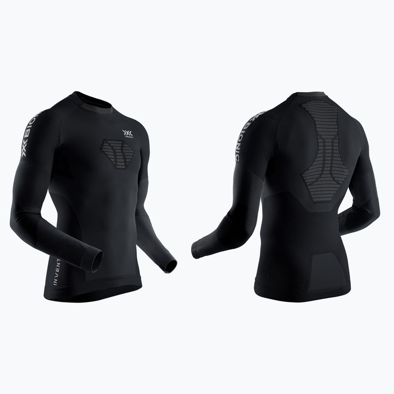 Pánska termoakčná mikina X-Bionic Invent 4.0 Run Speed black/charcoal 7