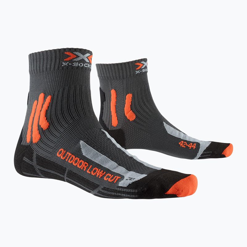 Ponožky X-Socks Trek Outdoor Low Cut anthracite/orange 2