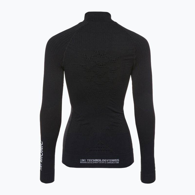 Dámska termo mikina X-Bionic Energy Accumulator 4.0 Turtle Neck opálová čierna/arktická biela 5
