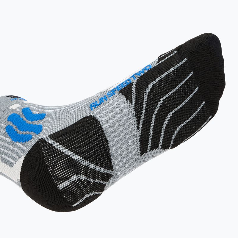 Pánske bežecké ponožky X-Socks Run Speed Two 4.0 pearl grey/invent blue 4