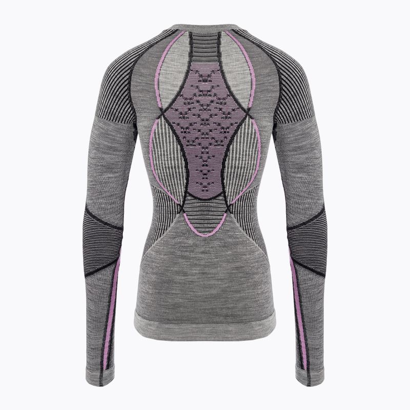 Dámska termoakčná mikina X-Bionic Merino black/grey/magnolia 2