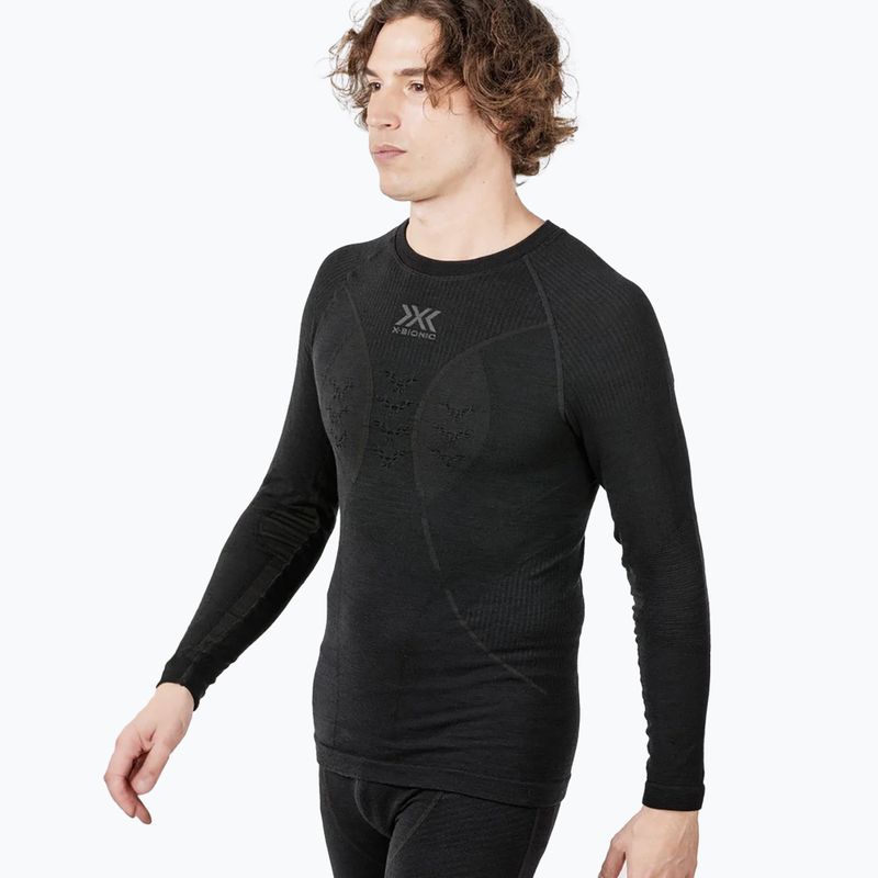 Pánska termoaktívna mikina X-Bionic Merino black/black