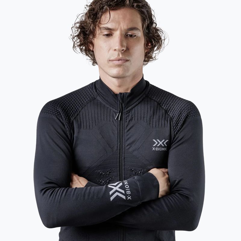Pánska termo mikina X-Bionic Energizer 4.0 Transmission Layer Full Zip opal black/arctic white 3
