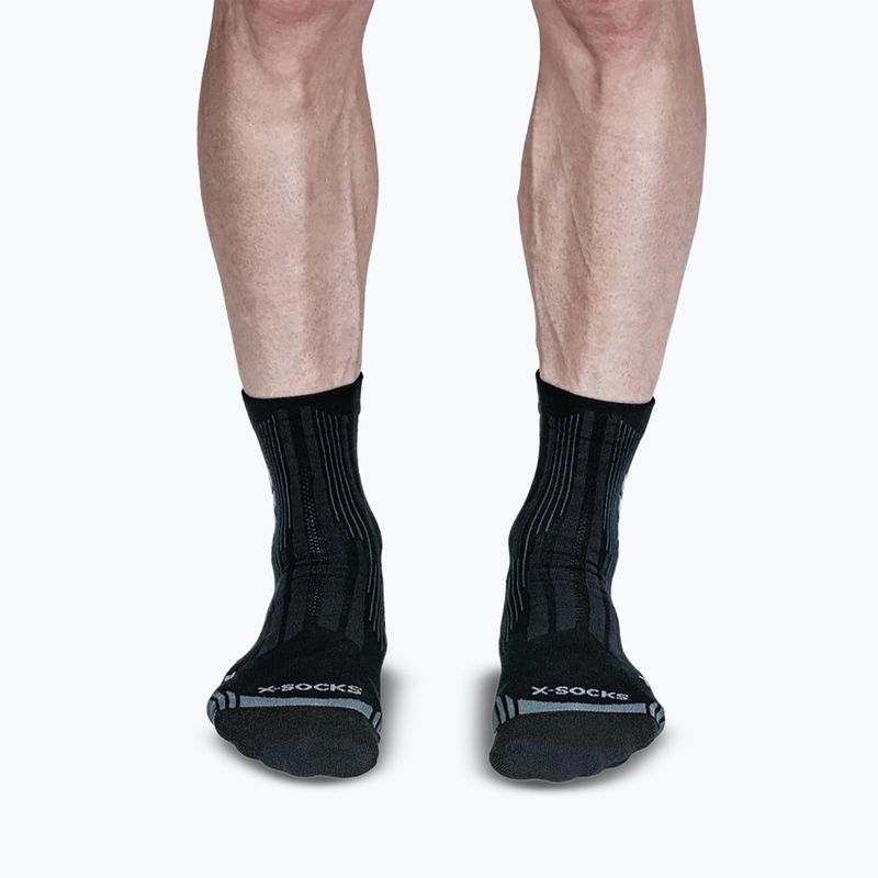 Ponožky X-Socks Hike Perform Natural Ankle anthracite/turquoise 2
