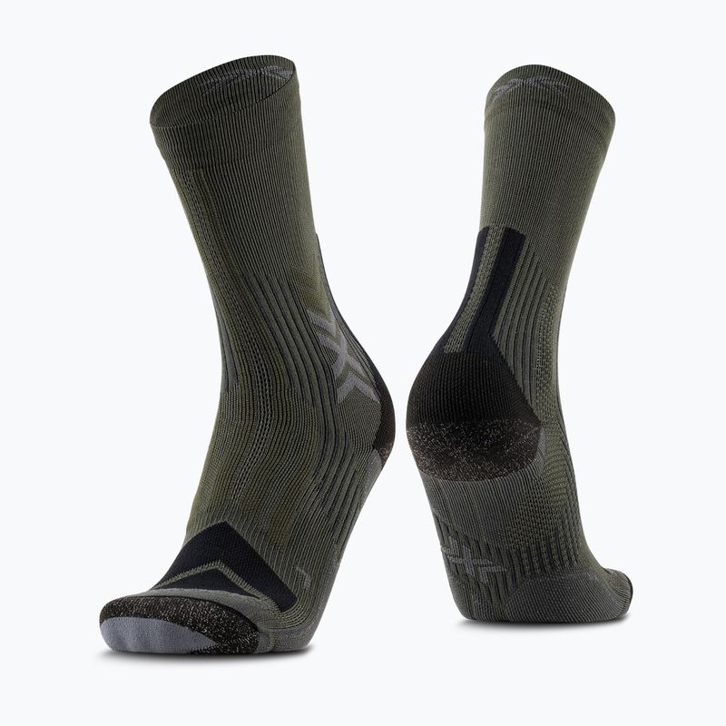 Ponožky X-Socks pánske Hike Expert Silver Crew green/black