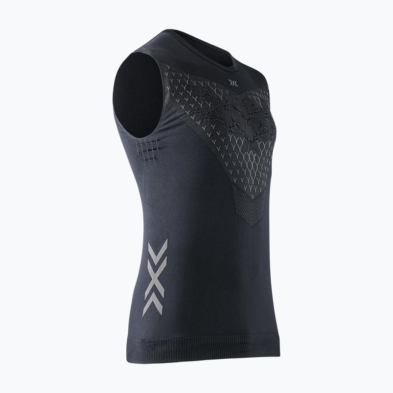 Pánska bežecká tričko X-Bionic Twyce Run Singlet black/charcoal
