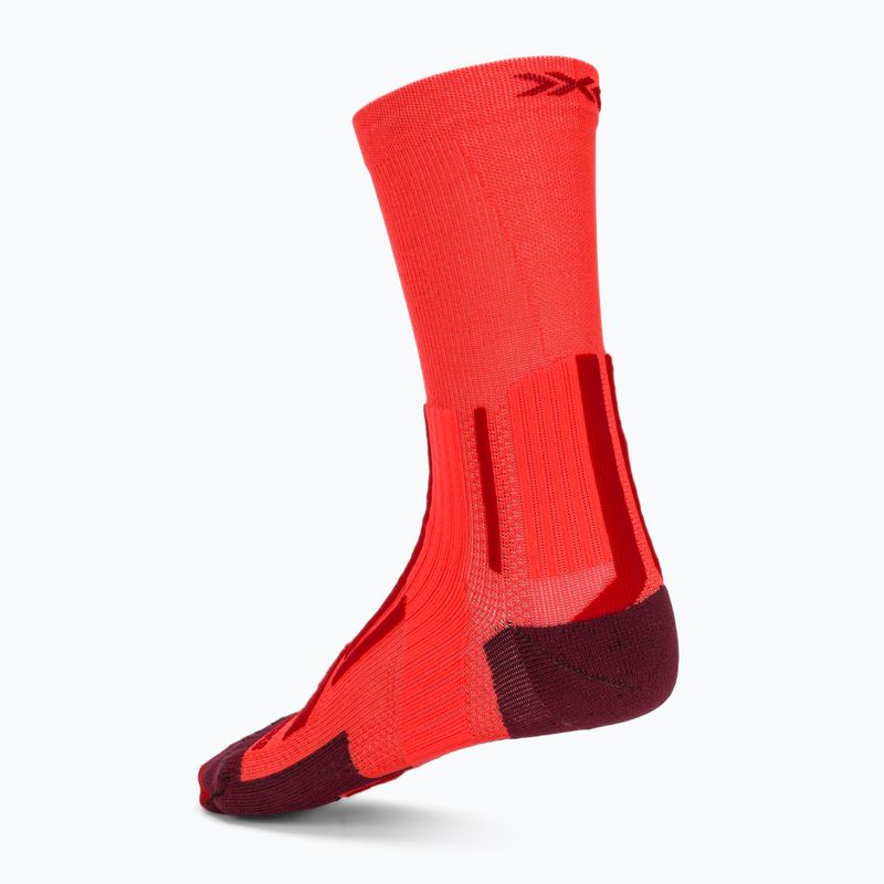 Pánske ponožky X-Socks Trailrun Perform Crew fluo red/namib red 2