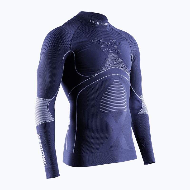 Pánsky termoaktívny longsleeve X-Bionic Energy Accumulator 4.0 Turtle Neck marine/optical white