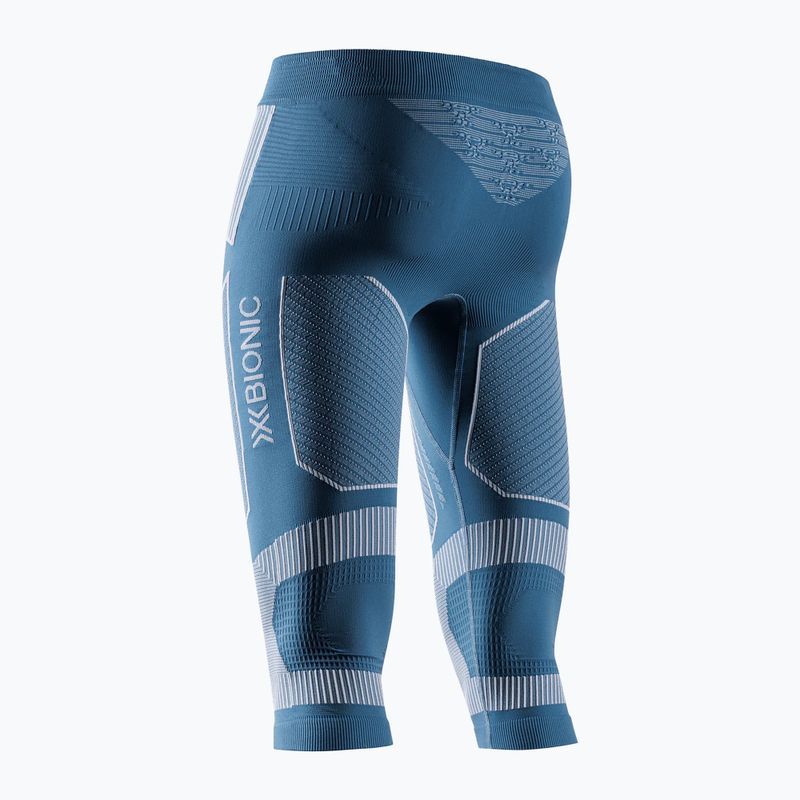 Dámske termonohavice X-Bionic Energy Accumulator Light Pants 3/4 mineral blue/arctic white 2