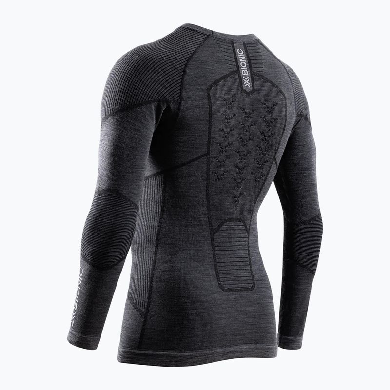 Pánska termoakčná mikina X-Bionic Symbio Merino Shirt rhino grey 2