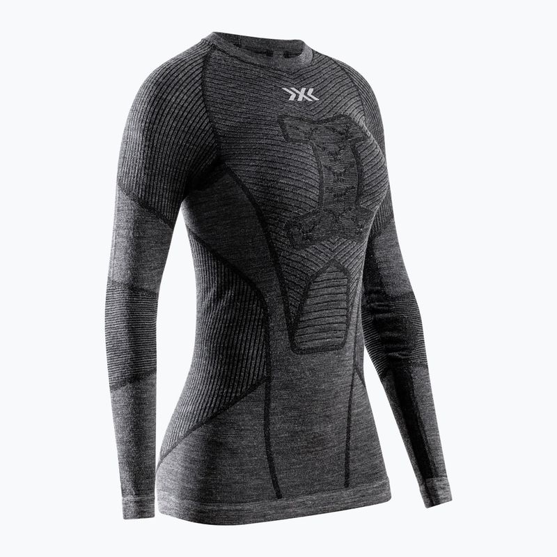 Dámska termoaktívna mikina X-Bionic Symbio Merino Shirt rhino grey
