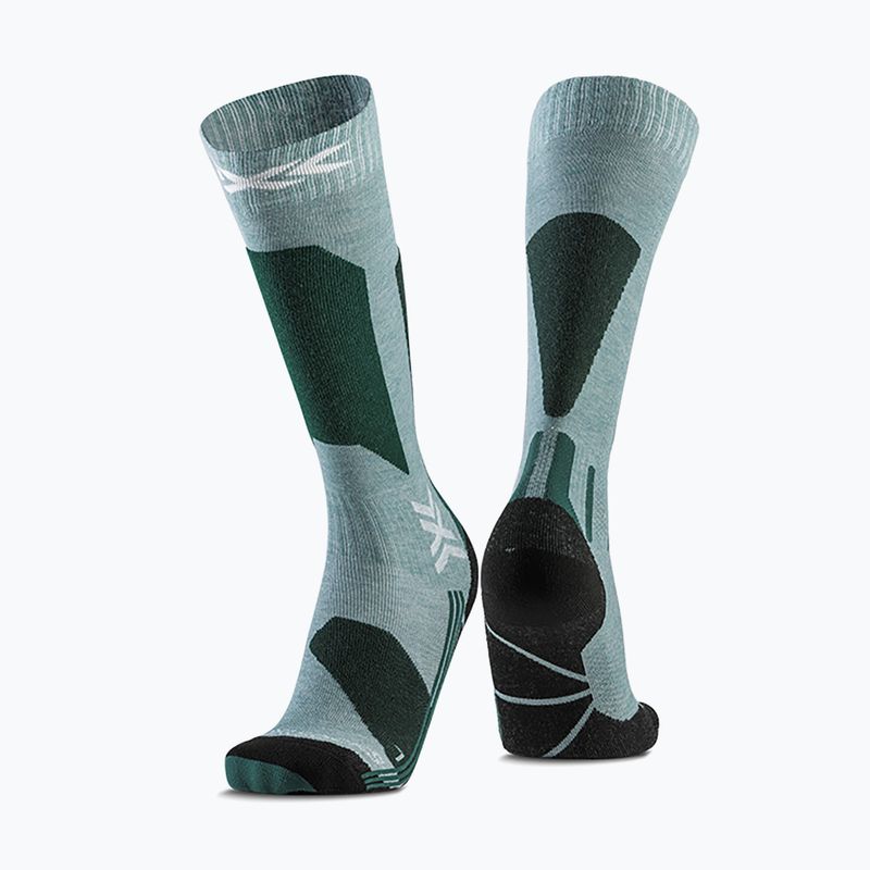 Dámske lyžiarske ponožky X-Socks Ski Discover Otc sage green/english lawn