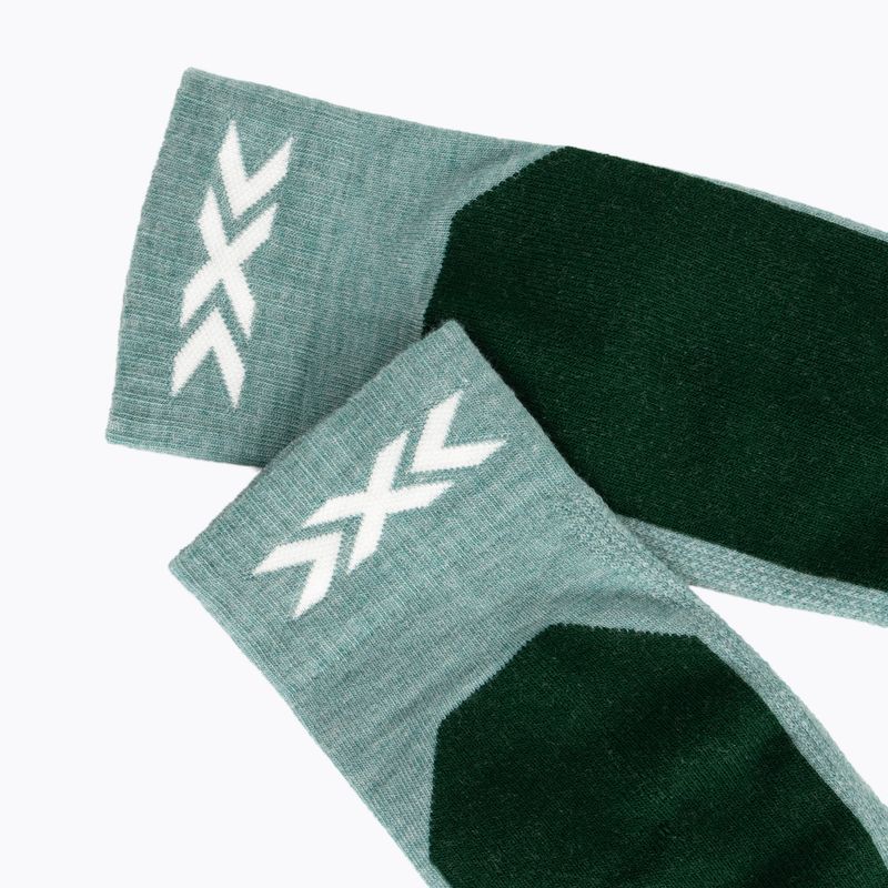 Dámske lyžiarske ponožky X-Socks Ski Discover Otc sage green/english lawn 4