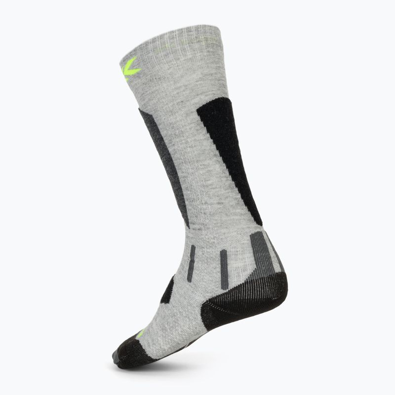 Detské lyžiarske ponožky X-Socks Ski Discover Otc rhino grey/canary 2