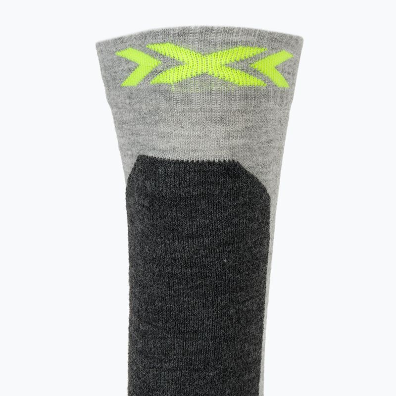 Detské lyžiarske ponožky X-Socks Ski Discover Otc rhino grey/canary 4