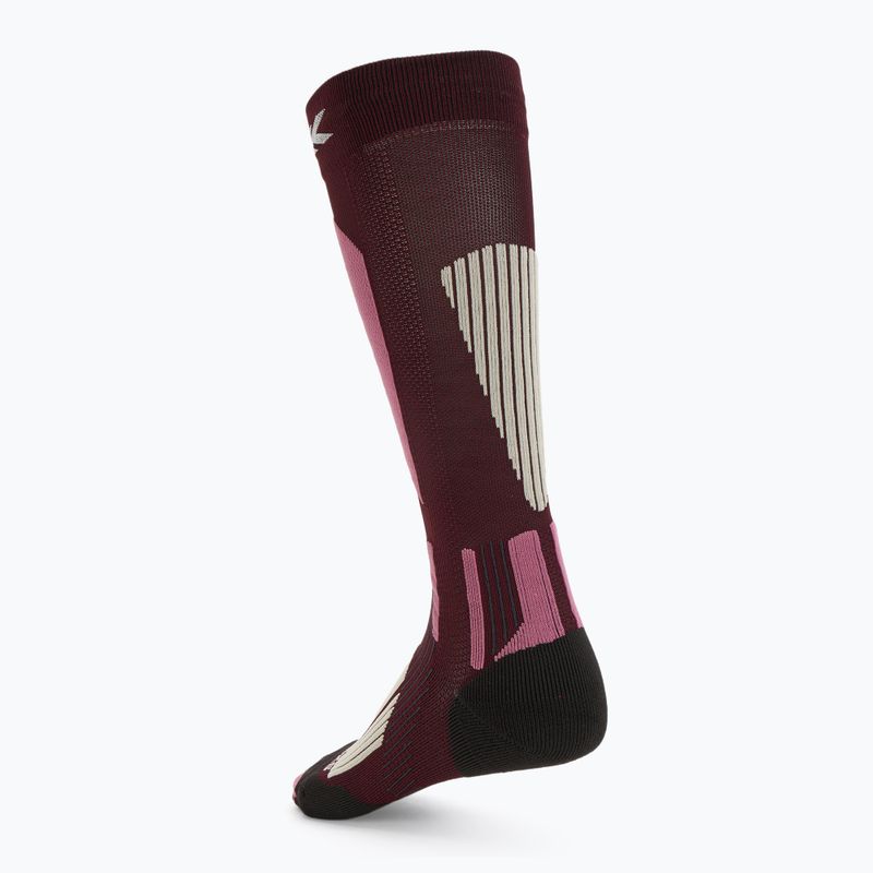 Dámske lyžiarske ponožky X-Socks Ski Touring Perform Otc deep purple/light sand 2