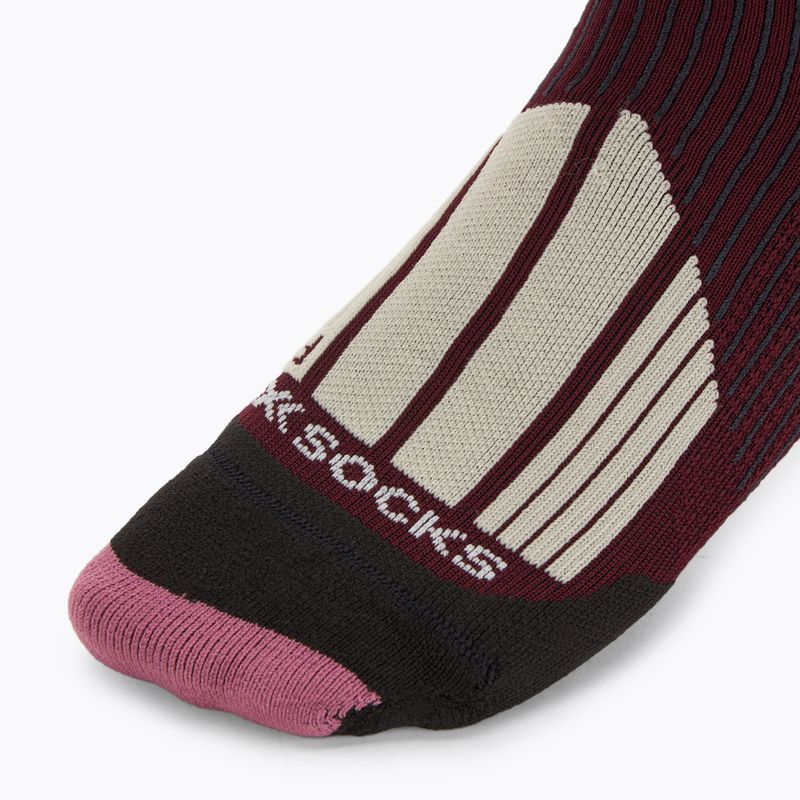 Dámske lyžiarske ponožky X-Socks Ski Touring Perform Otc deep purple/light sand 3