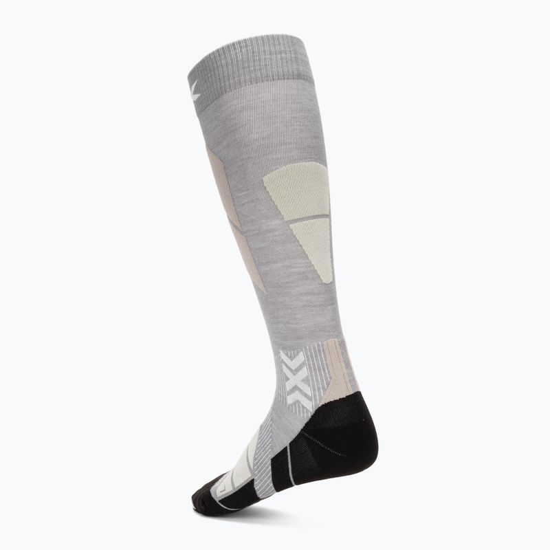 Lyžiarske ponožky X-Socks Ski Expert Silk Merino Otc x black/light grey 2