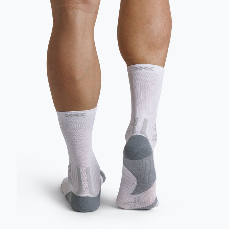 Ponožky X-Socks Run Discover Crew arctic white/pearl grey 3