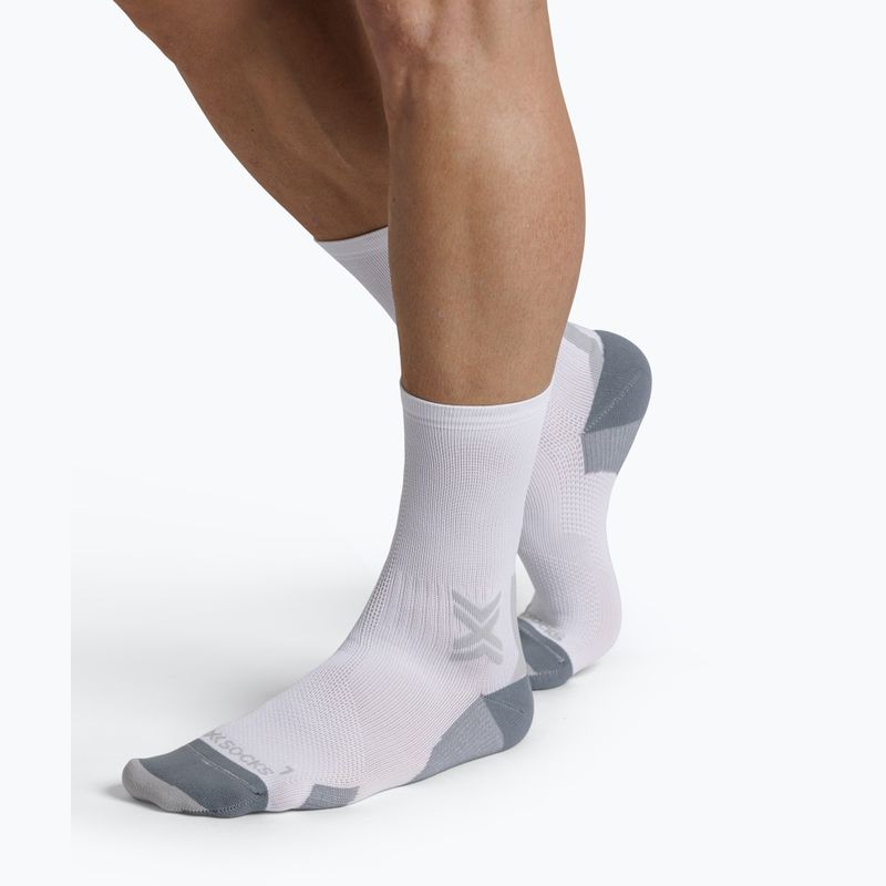Ponožky X-Socks Run Discover Crew arctic white/pearl grey 4
