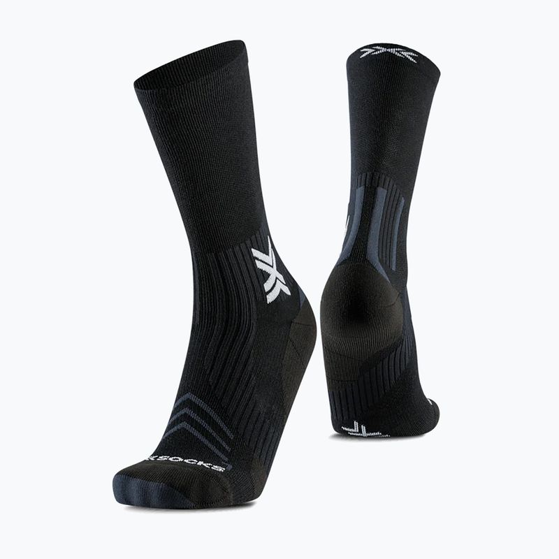 Ponožky X-Socks Run Silk Merino Crew x black/lihgt grey 4