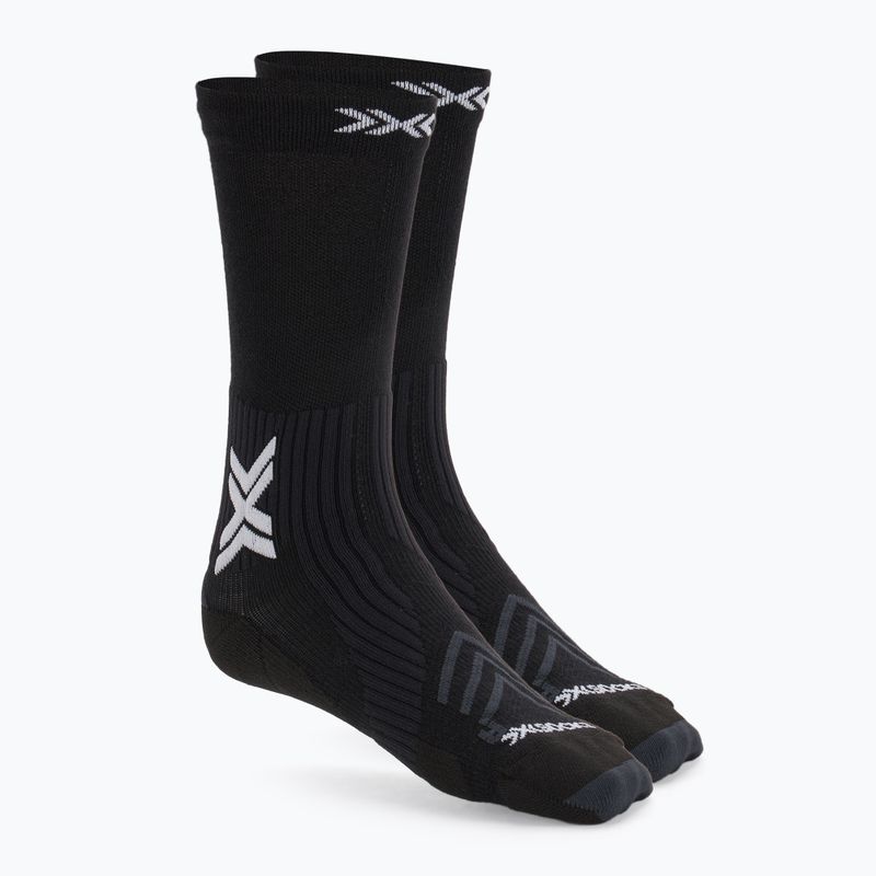 Ponožky X-Socks Run Silk Merino Crew x black/lihgt grey