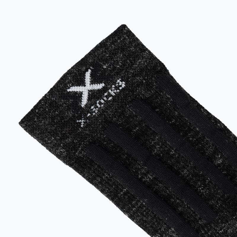 Ponožky X-Socks Trek X Linen dolomite grey melange/opal black 3