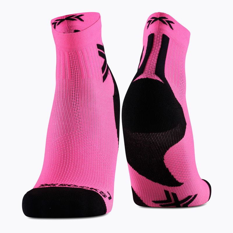 Pánske ponožky X-Sock Run Discover Ankle fluo pink/x black