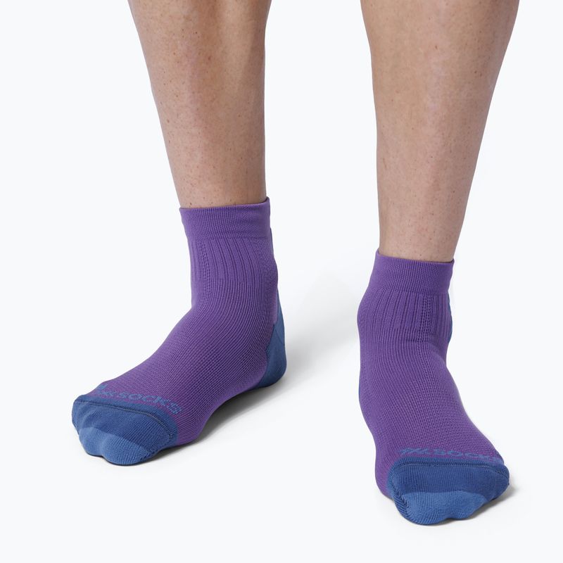 Ponožky X-Socks Run Discover Ankle neobergine/x čierna 2