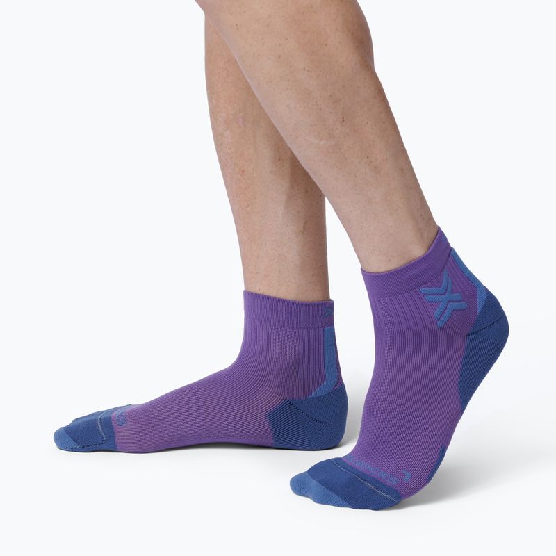 Dámske ponožky X-Socks Run Discover Ankle neobergine/x black 4