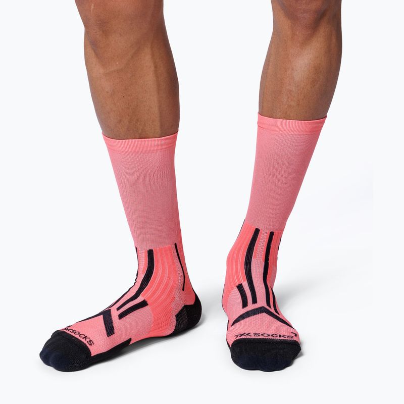 Ponožky X-Socks Trailrun Perform Crew dusty rose/x black 2