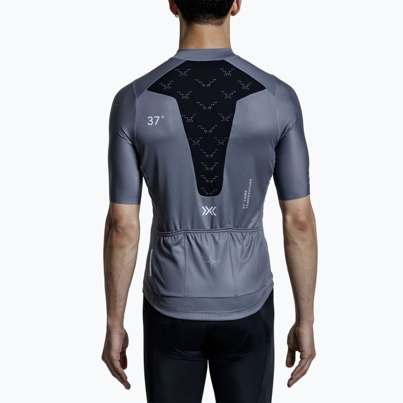 Pánsky cyklistický dres X-Bionic Corefusion Ride Jersey rhino grey 3