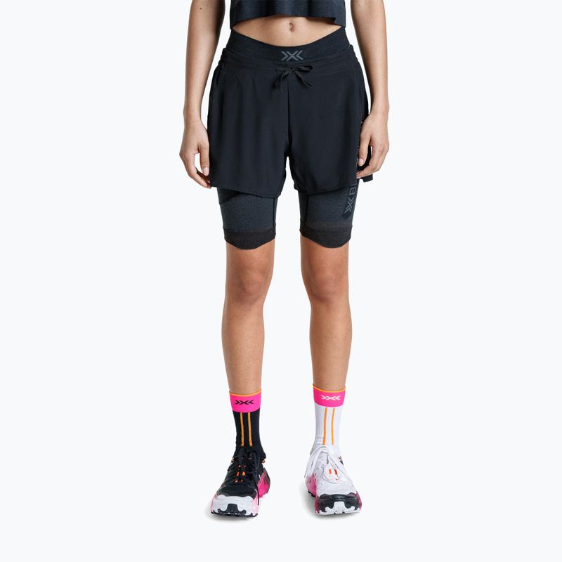 Dámske bežecké legíny X-Bionic Xceed Run Tights x black/rhino grey 3