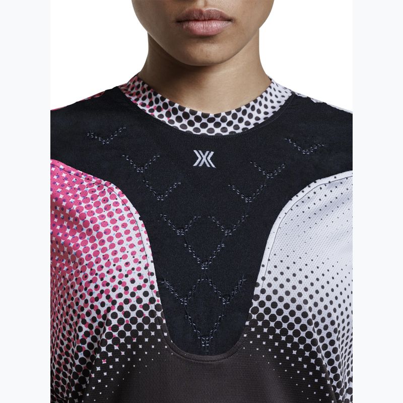 Dámske bežecké tričko X-Bionic Corefusion Run dot fade/neo pink/white 4