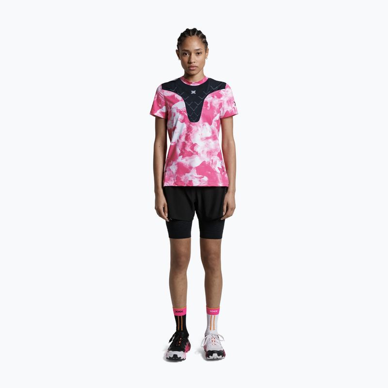 Dámske bežecké tričko X-Bionic Corefusion Run wolfpack/white/neo pink 2