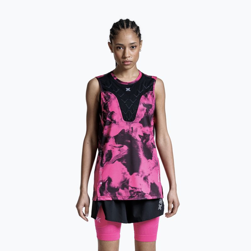 Bežecké tričko X-Bionic Corefusion Run Tank wolfpack/black/neo pink 3