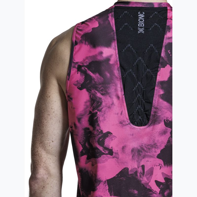 Bežecké tričko X-Bionic Corefusion Run Tank wolfpack/black/neo pink 9