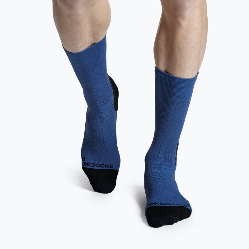 Ponožky X-Socks Run Discover Crew navy/x black 2