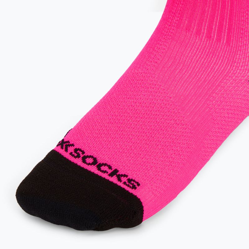 Ponožky X-Sock Run Discover Crew fluo pink/black 3
