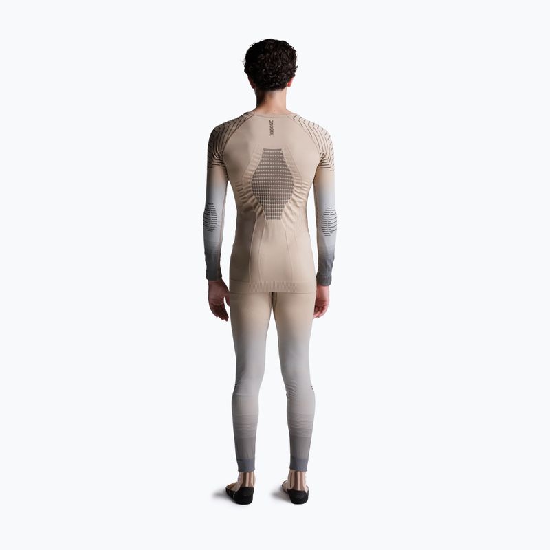 Pánska termoakčná mikina X-Bionic Invent Fx Shirt sand/light grey/grey 4
