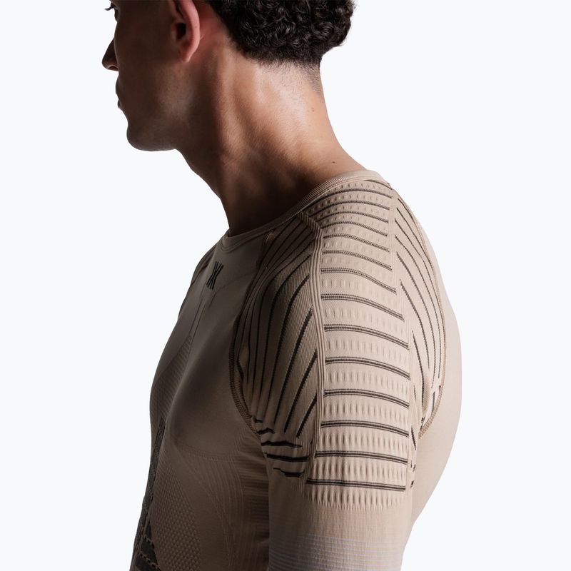 Pánska termoakčná mikina X-Bionic Invent Fx Shirt sand/light grey/grey 6
