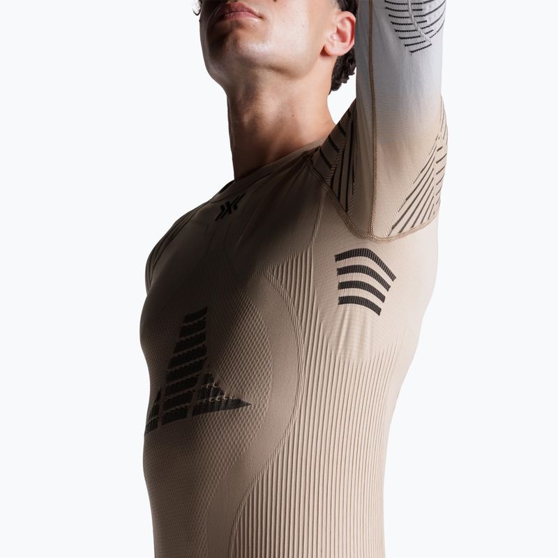 Pánska termoakčná mikina X-Bionic Invent Fx Shirt sand/light grey/grey 8