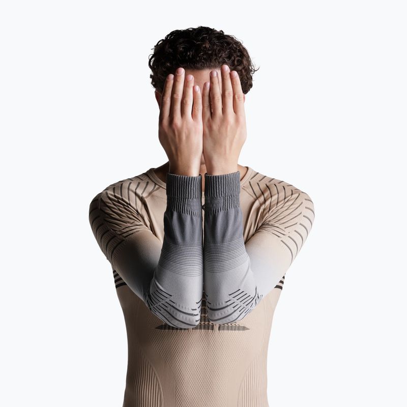Pánska termoakčná mikina X-Bionic Invent Fx Shirt sand/light grey/grey 9