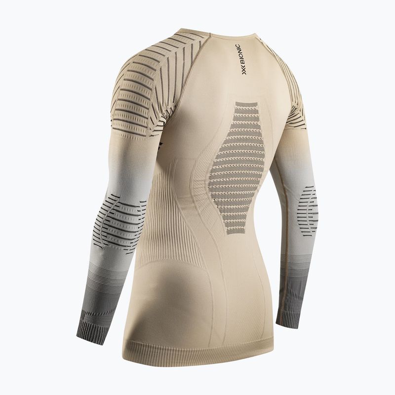 Pánske termo tričko longsleeve X-Bionic Invent Fx Shirt rhino grey/light grey/canary 11