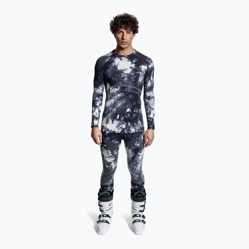 Termonohavice X-Bionic Energy Accumulator Wild 3/4 tiedye x black/fluo pink 2
