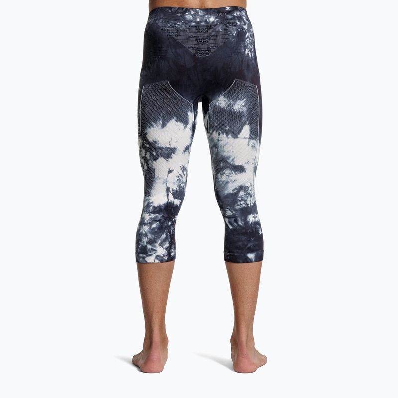 Termonohavice X-Bionic Energy Accumulator Wild 3/4 tiedye x black/fluo pink 3