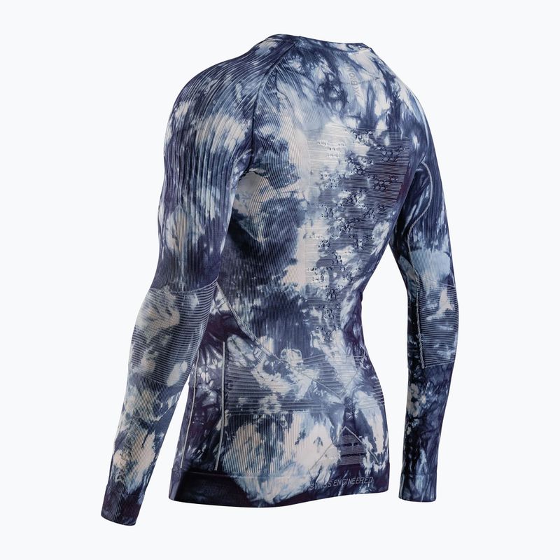 Termo mikina X-Bionic Energy Accumulator Wild LS tiedye x black/x white 2