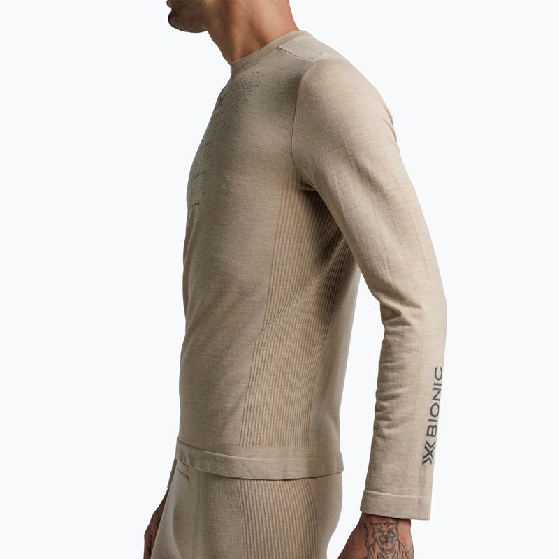 Pánska termoakčná mikina X-Bionic Mightywool sand 5